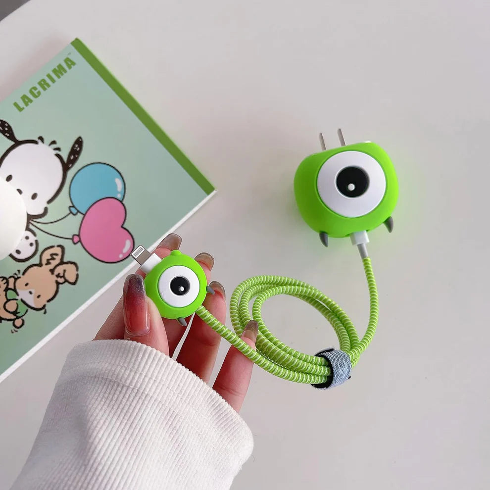 Iphone Charger Case Cover - Cyclope - 4 Piece Set