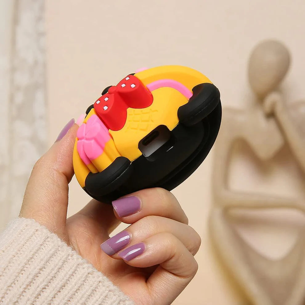 iPhone Charger Case Cover – Minnie Mouse Red Bow – 4-Piece Set (With Wire Protector)