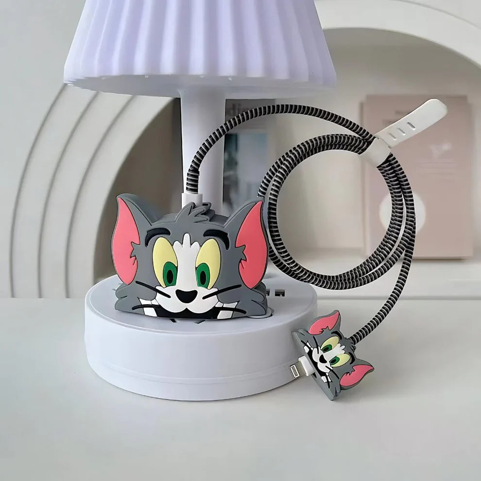 Iphone Charger Case Cover - Tom & Jerry (4 Piece Set)