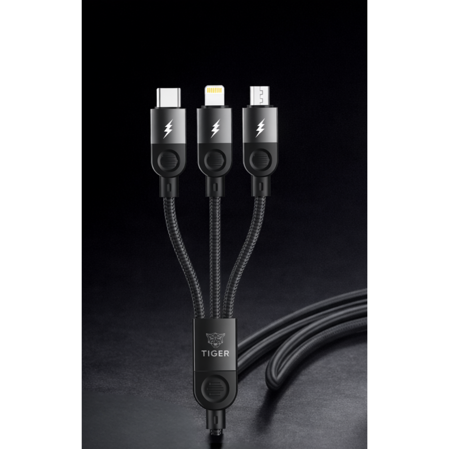 TIGER 65W MAX 3-in-1 Super Fast Charging Cable (T960)