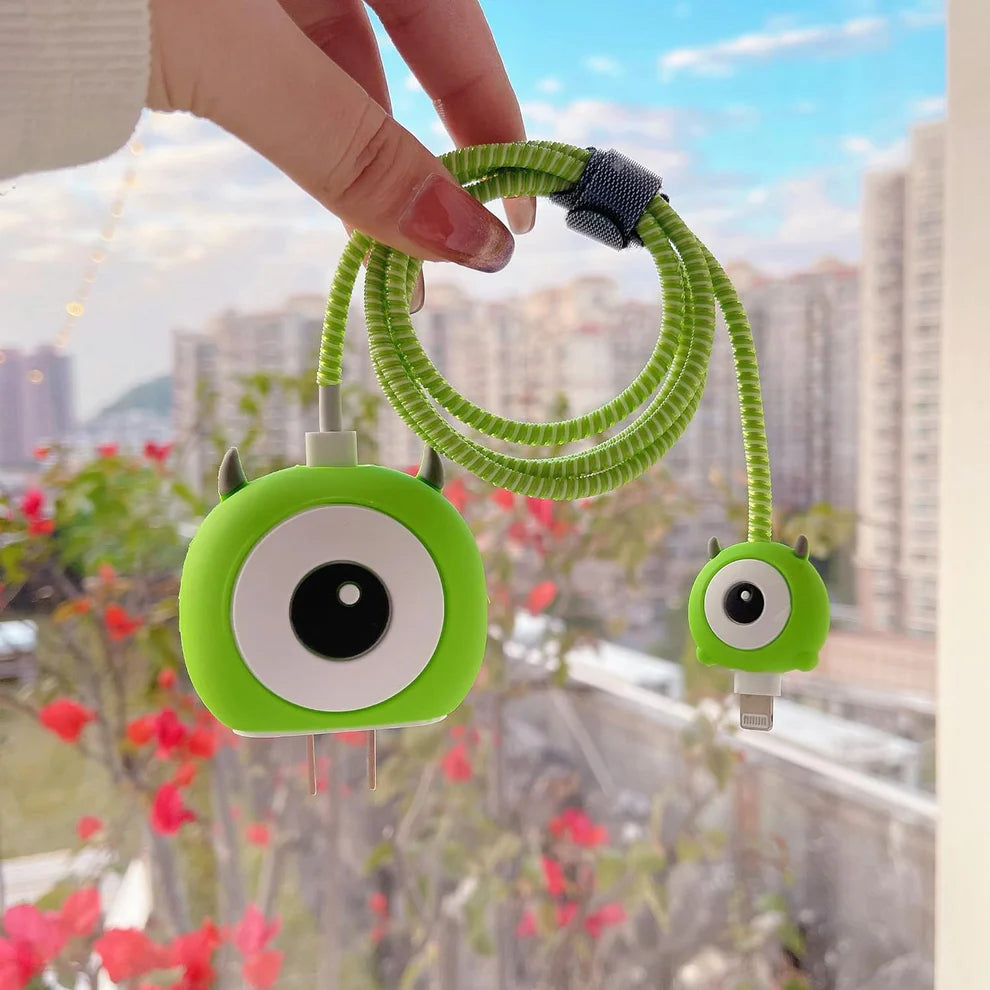 Iphone Charger Case Cover - Cyclope - 4 Piece Set