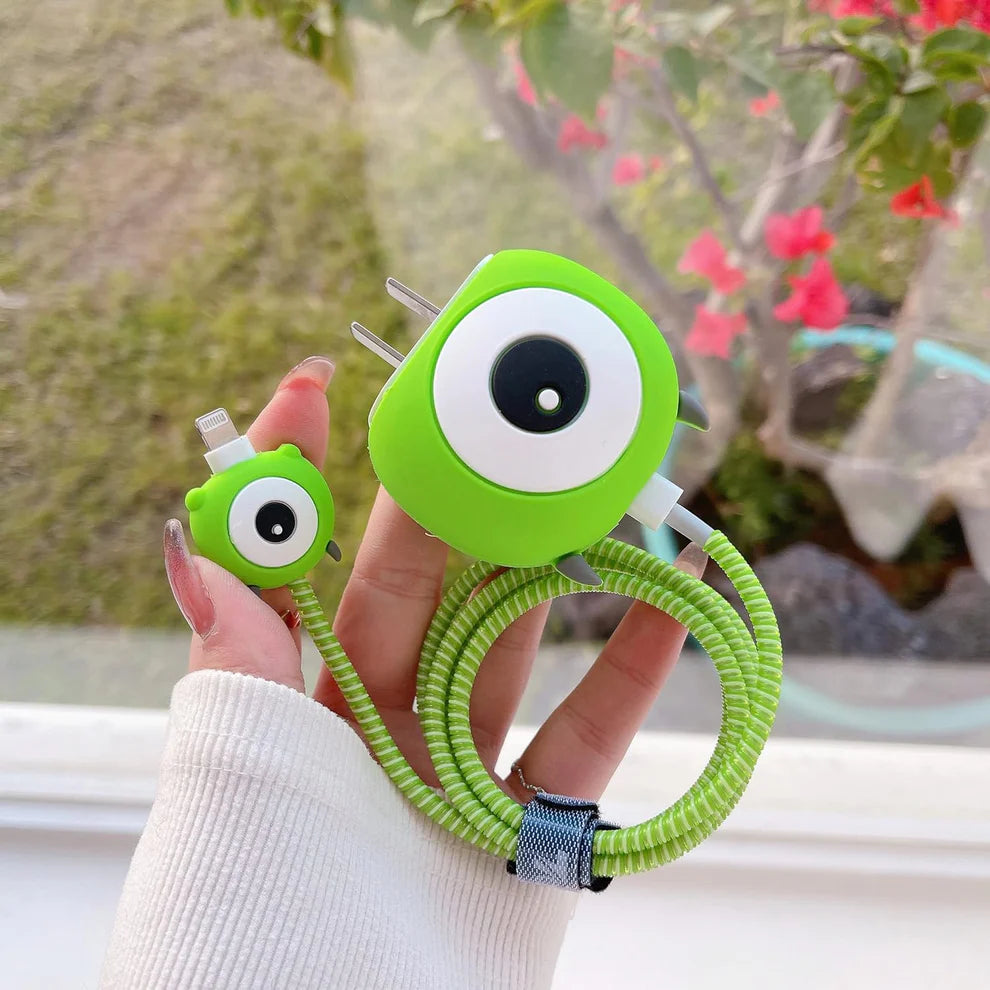 Iphone Charger Case Cover - Cyclope - 4 Piece Set