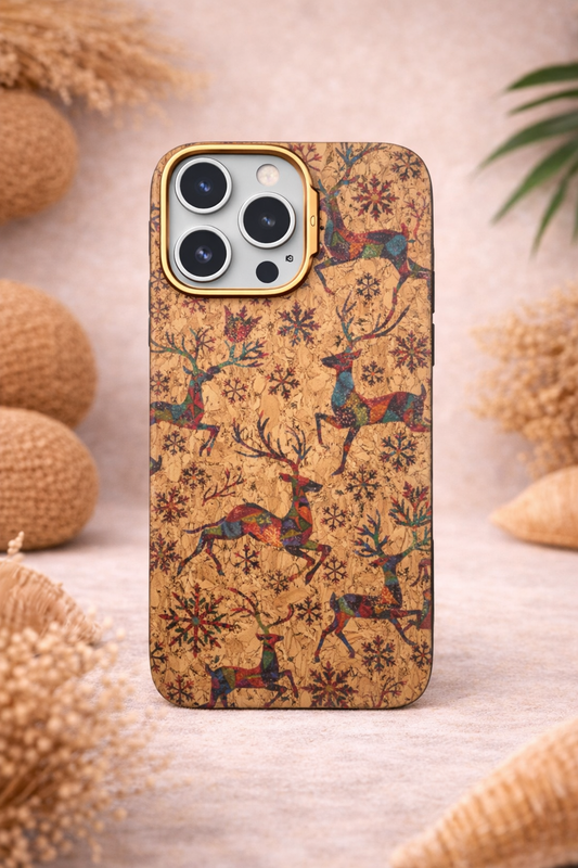 KDM Majestic Deer Cork Art Designer Phone Case For iPhone (KC-78)